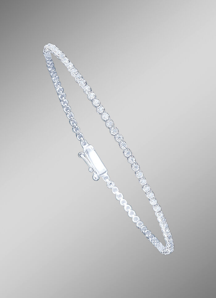 Hochwertiges Weißgold-Armabnd mit Brillanten 