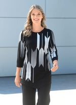 Shirt mit Kontrastdruck 