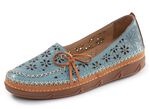 ELENA EDEN, sommerliche Damen-Slipper, Weite H, mit herausnehmbarem Fu&szlig;bett JEANS