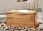 Massivholz Truhe mit gerundeten Ecken und Kanten WILDEICHE
