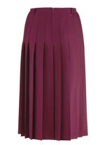 Rock mit figurg&uuml;nstigen Rundumfalten BORDEAUX