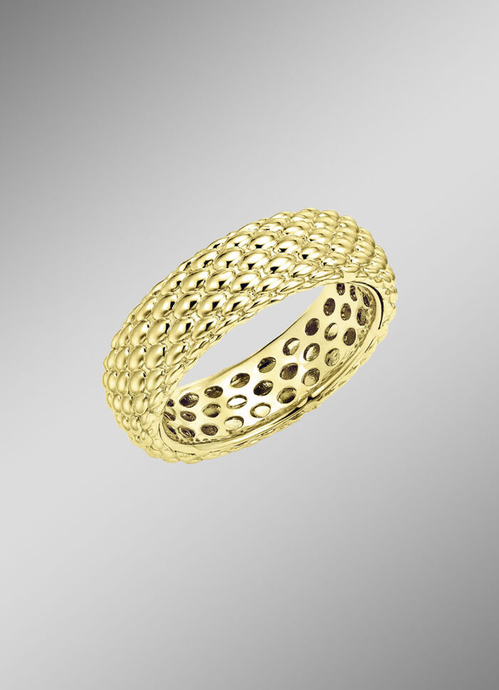 Exquisite Gold-Eleganz: Damenring mit Ziselierung 