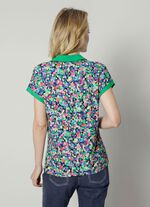 Poloshirt mit &uuml;berschnittenem &Auml;rmel 