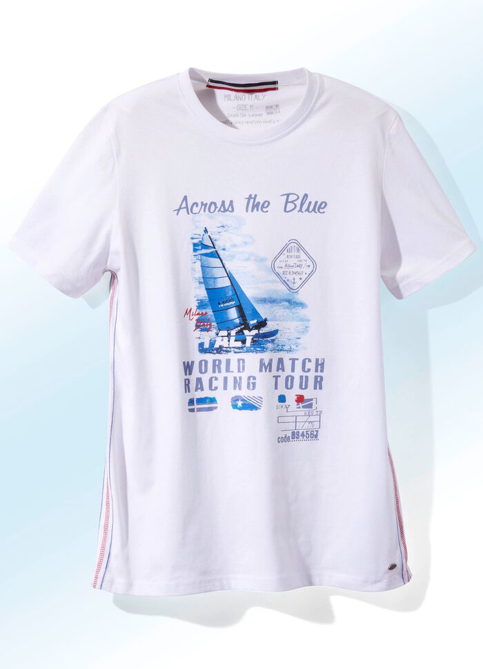 Shirt von &bdquo;Milano Italy&ldquo; in 4 Farben WEISS