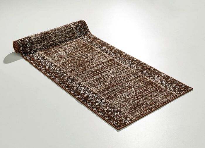 Hochwertiger L&auml;ufer nach Wunschma&szlig; mit Rankenmotiv BRAUN