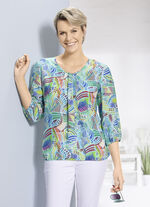 Tunika mit dekorativer Fältelung 