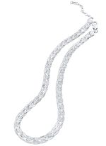 Diamantierte Zopf-Geflechtkette 