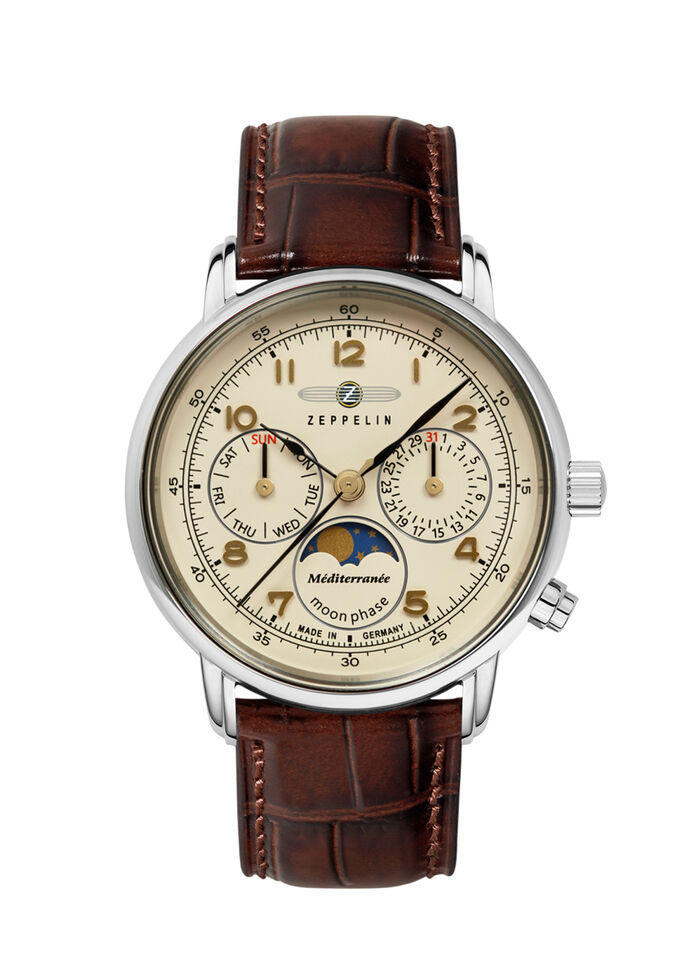 Zeppelin-Quartz-Partneruhren der Serie Méditerranée 