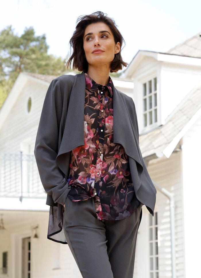 Leichtblazer mit Schalkragen 