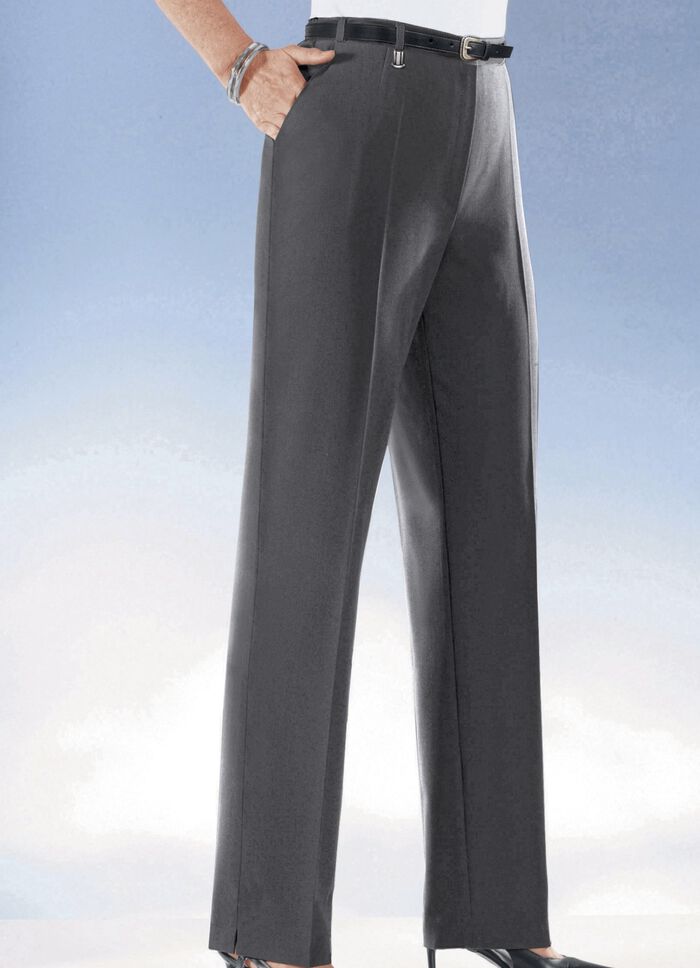 Komforthose mit Dehnbundeins&auml;tzen in 6 Farben ANTHRAZIT MEL.