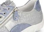 Remonte Sneaker mit bedruckten Bes&auml;tzen HELLBLAU-SILBER