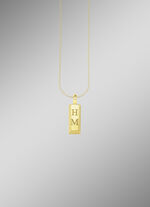 Gravurfähiger Goldbarren-Anhänger 