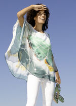 Poncho-Tunika mit eingearbeitetem Tr&auml;gershirt 