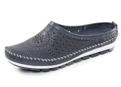 Gemini, sommerlicher Damen-Sabot, Weite G, mit herausnehmbarem Fußbett 