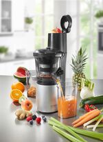 Slow Juicer für bis zu 30% höhere Saftausbeute 