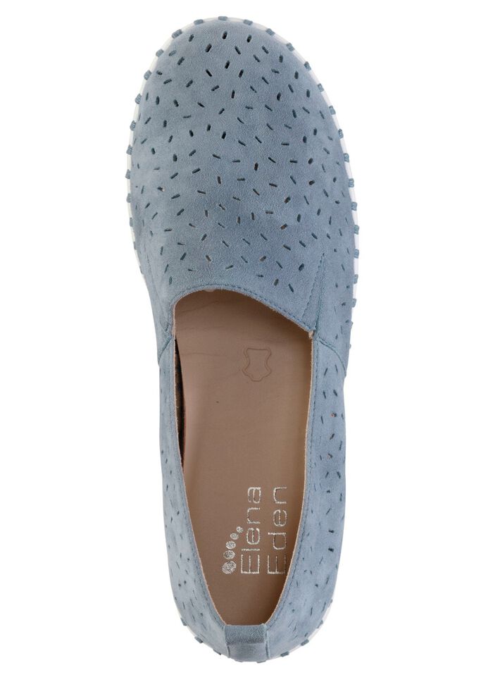 ELENA EDEN, sommerliche Damen-Slipper, Weite H, mit herausnehmbarem Fußbett JEANS