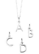 Bezaubernde Buchstaben-Anhänger aus Silber 