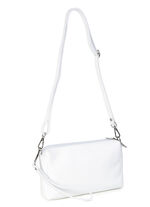 Laurina Tasche aus genarbtem Kalb-Nappaleder WEISS