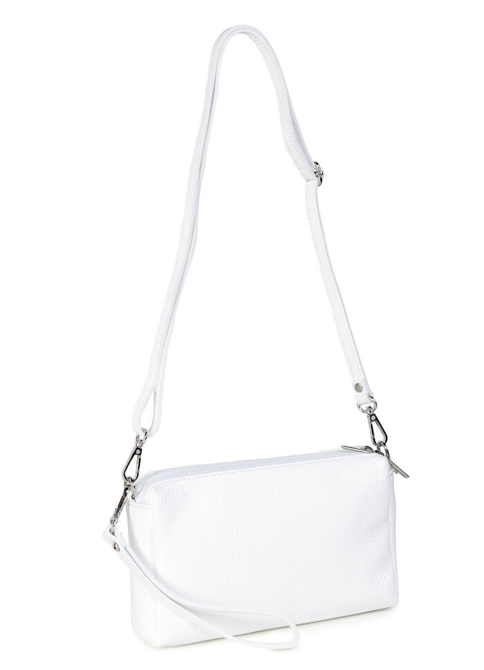 Laurina Tasche aus genarbtem Kalb-Nappaleder WEISS