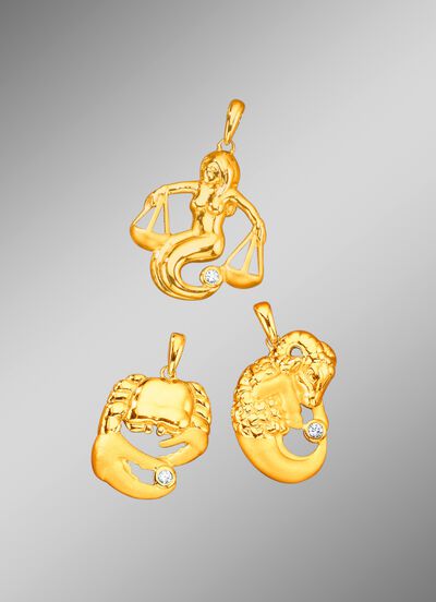 Sternzeichen-Anh&auml;nger matt/hochgl&auml;nzend 