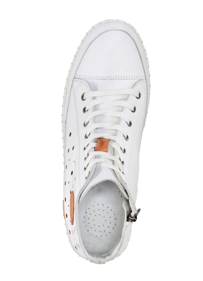 Gemini, sommerliche Damen-Boots, Weite G, mit herausnehmbarem Fu&szlig;bett WEISS