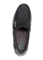 ELENA EDEN Slipper aus Nappaleder und gepr&auml;gtem Lackleder SCHWARZ