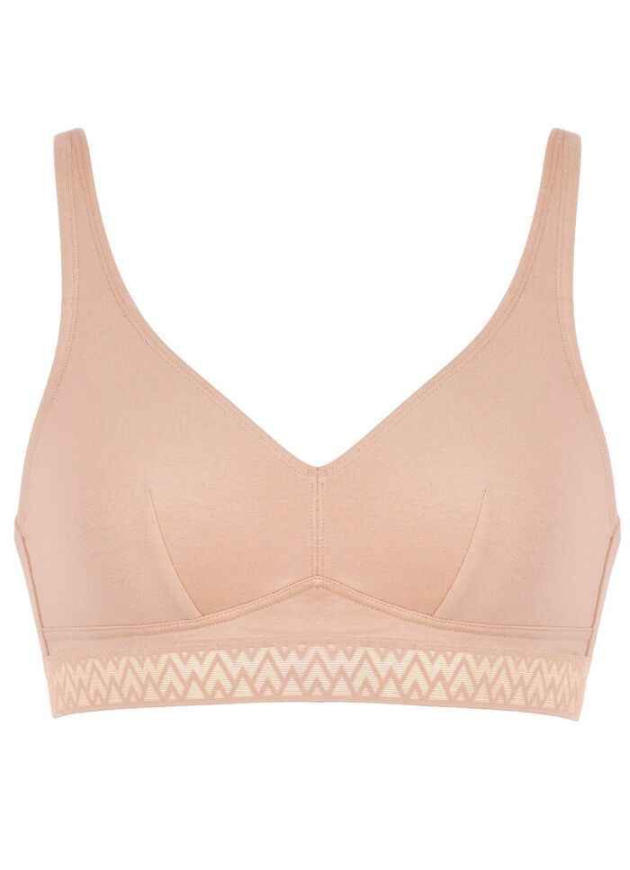 Naturana Zweierpack BH mit dekorativem Elastikband 