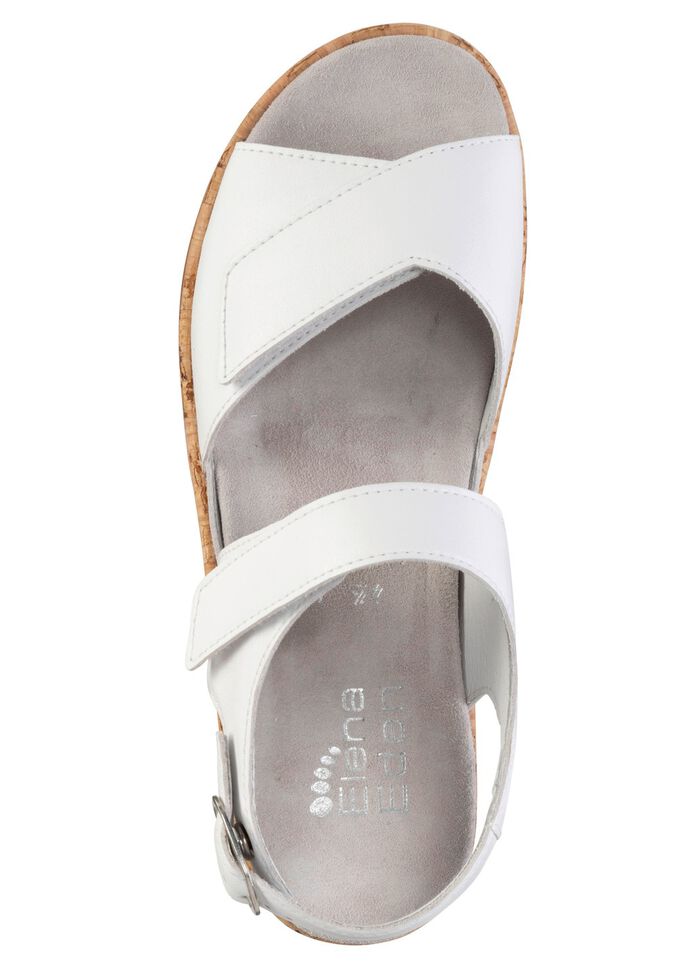 ELENA EDEN Sandale aus Nappaleder WEISS