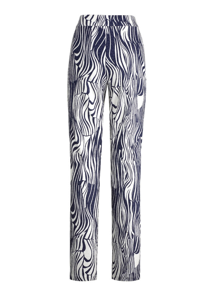 Hose in ausdrucksstarker Dessinierung 