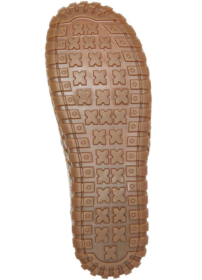 Gemini Slipper aus Rind-Nappaleder TAUPE-GR&Uuml;N-BLAU