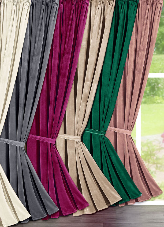 Verdunkelungsschal in edler Samtoptik 