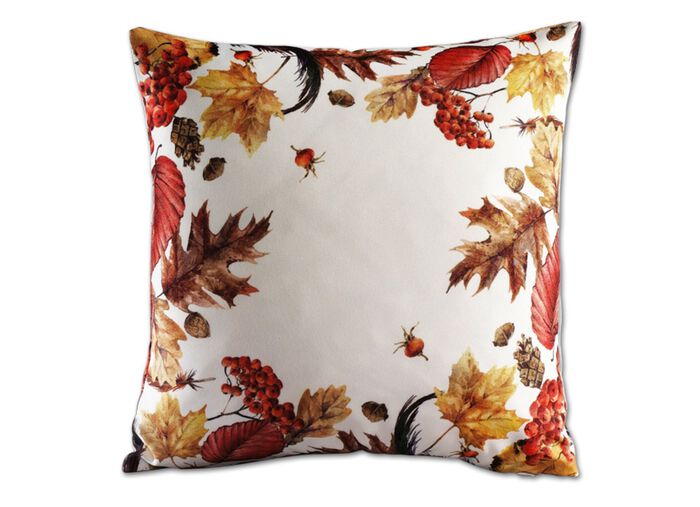 Raumdekoration mit Herbstlaub-Dessin 