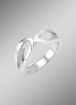 Moderner Damenring mit Zirkonia 