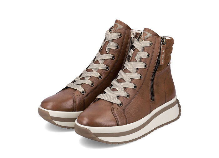 Rieker, trendige Damen-Boots, Winterschuhe, mit herausnehmbarem Fußbett BRAUN