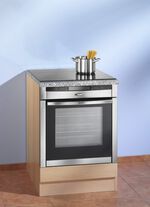 Herd-Umbau mit melaminharzbeschichteter Oberfläche BUCHE