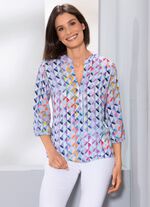 Tunika mit farbbrillantem Druck 