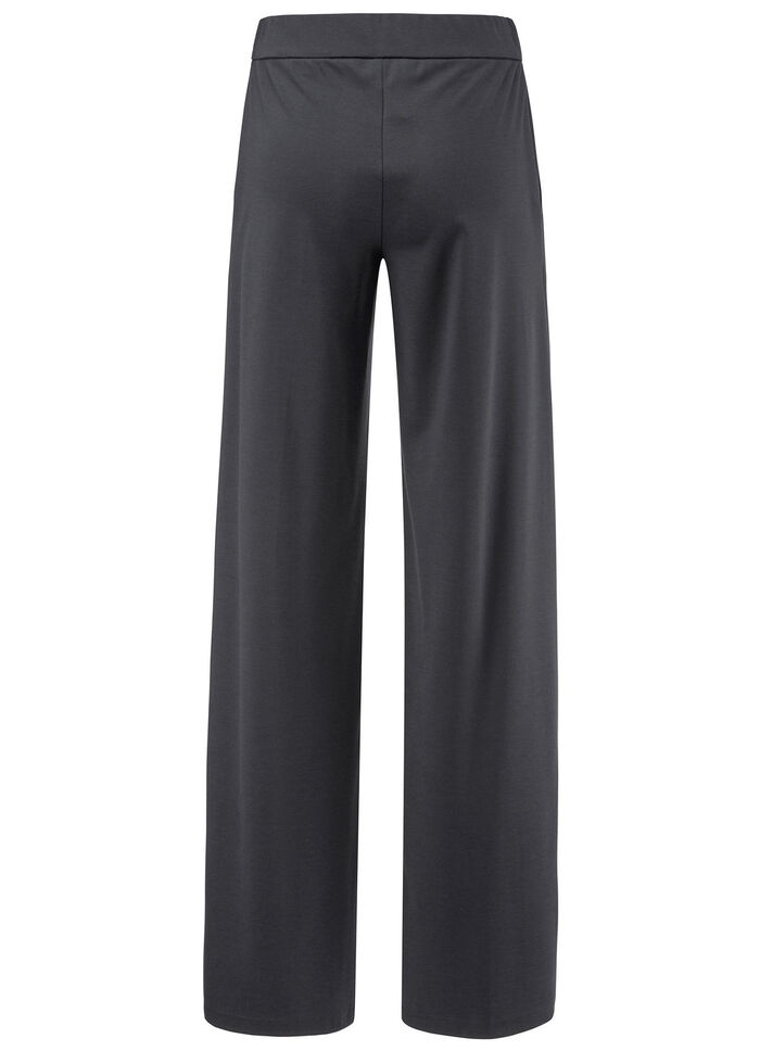 Hose mit streckenden Biesen ANTHRAZIT MELIERT