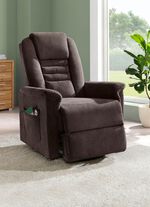 TV-Sessel mit Motor und Aufstehhilfe DUNKELBRAUN