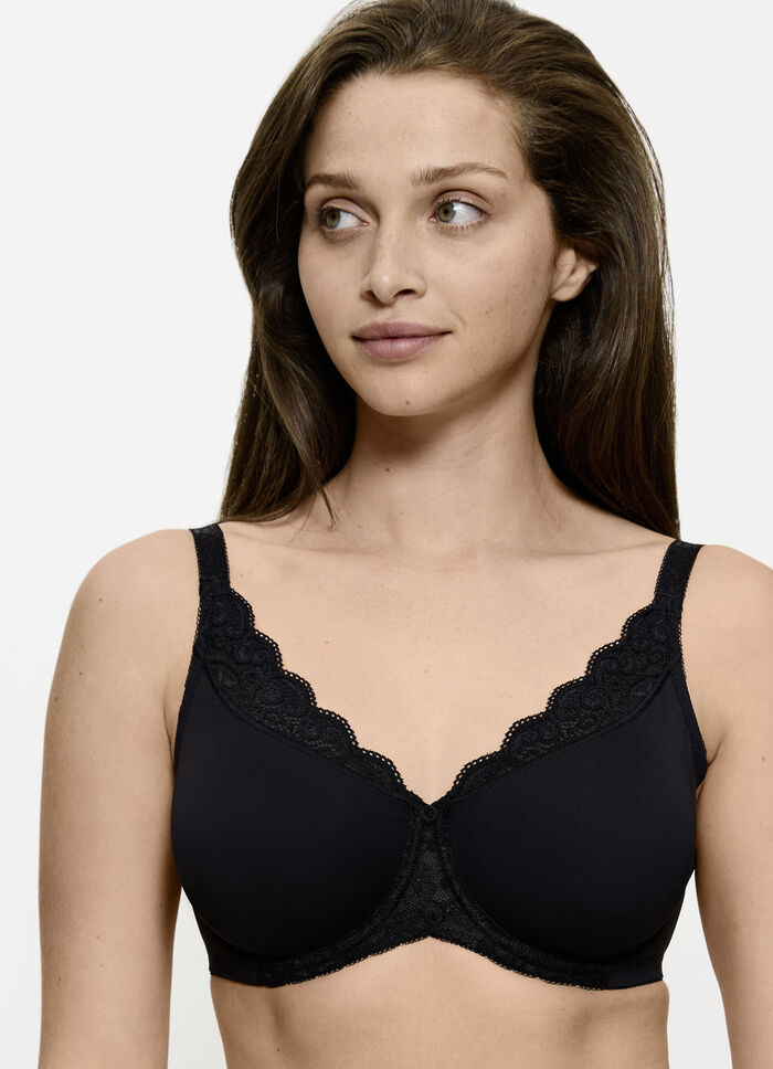 Triumph Amourette Minimzer-B&uuml;gel-BH mit Elastikspitze SCHWARZ