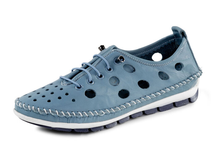 ELENA EDEN, sommerliche Damen-Slipper, Weite G, mit herausnehmbarem Fu&szlig;bett JEANS