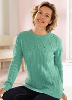 Pullover in Strukturmix 