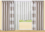 Übergardinen-Garnitur aus deutscher Fertigung NATUR