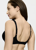 Triumph-Comfort Minimizer-Bügel-BH mit elastischer Tüllstickereispitze SCHWARZ