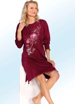 Nachthemd mit Rundhals und langen &Auml;rmeln 