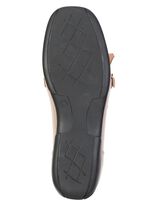 ELENA EDEN, klassische Damen-Slipper, Weite H, mit herausnehmbarem Lederfu&szlig;bett DUNKELBEIGE