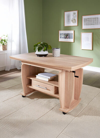 Moderner Couchtisch auf Rollen 