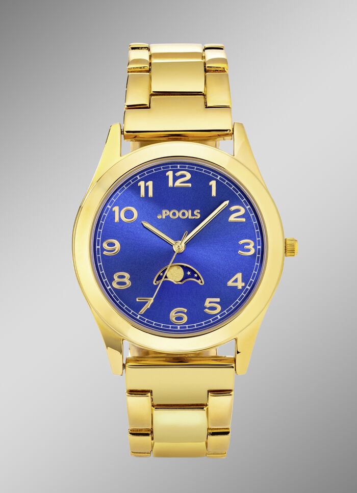 Quartz-Partneruhr von Pools mit Mondphasen 