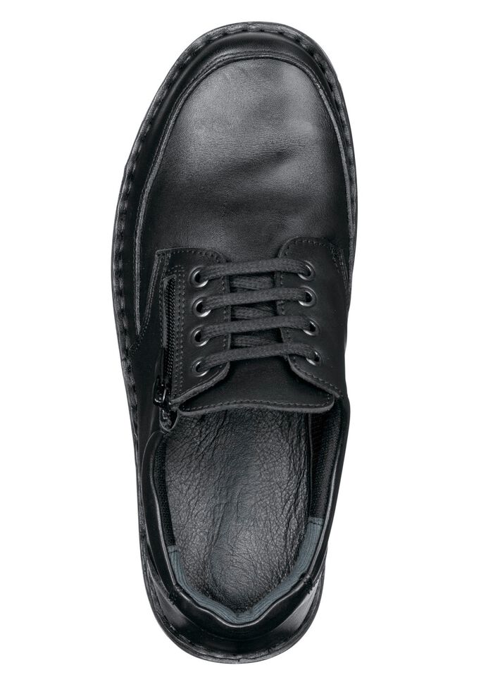 GINO GALANTE, klassische Herren-Schn&uuml;rschuhe, mit herausnehmbarem Fu&szlig;bett SCHWARZ