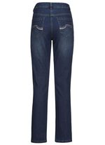 Jeans mit sch&ouml;nen Stickereien und funkelnden Strassteinen 