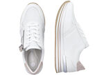Remonte Sneaker im modischen Dessin WEISS-ROSEGOLD